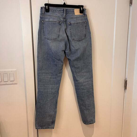 Everlane Blue High Rise The ’90s Cheeky Straight Leg Jeans Size 26 - Picture 2 of 11